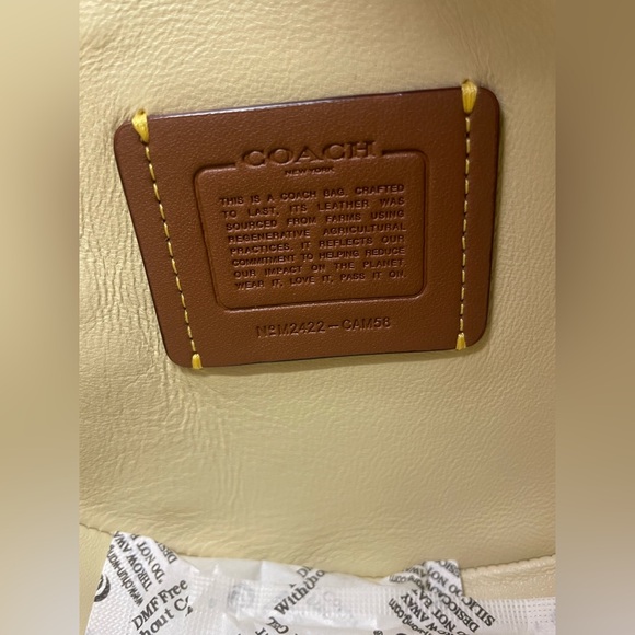 Coach Glovetanned Leather Top Handle Crossbody Bag Chick Chicken CAM58 Moonlight - Picture 16 of 16